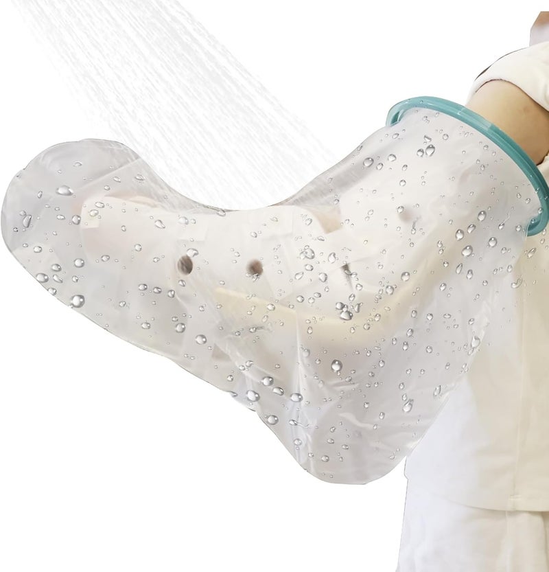 CIVJET Cast Covers for Shower Arm, Waterproof Cast Cover, Cast Cover for Swimming, Cast Protector for Shower Adult, Elbow, Hand, Elbow, Upper Arm (Diameter - 7.9") Extra Long - Image 1